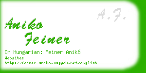 aniko feiner business card